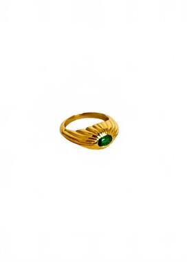 NEW SHYLA women's remy ring in emerald
